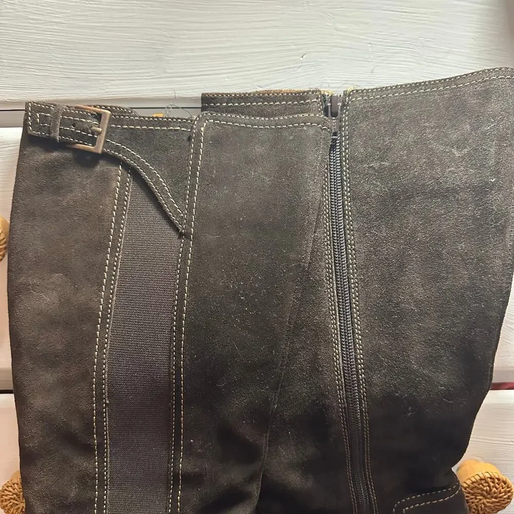 Sofft Balmoral Kenya Brown Suede Boots Size 8.5
